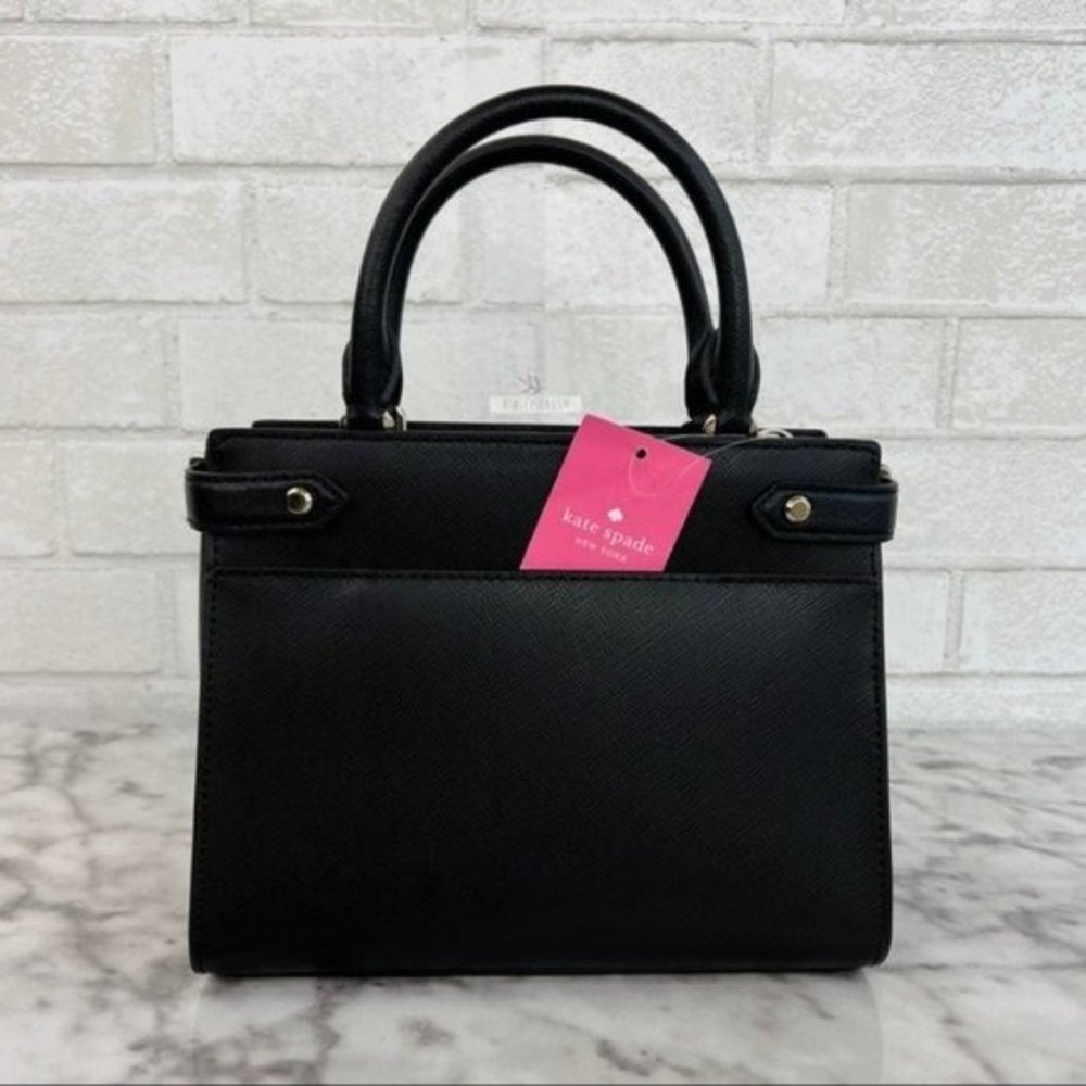 Kate Spade Staci Black Small Satchel Crossbody - Picture 5 of 11